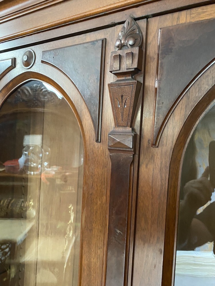 RENAISSANCE WALNUT 2 DOOR BOOKCASE