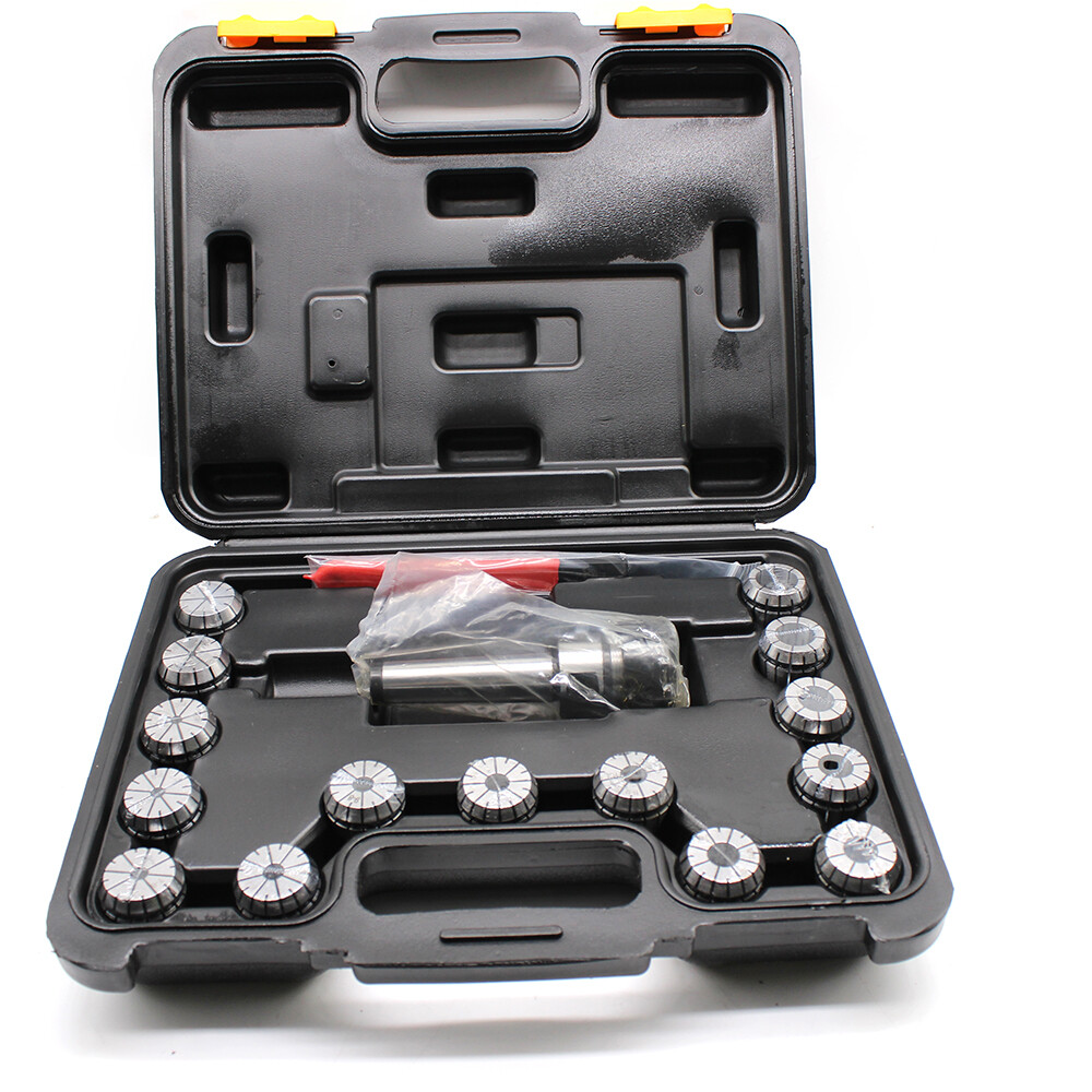 ER32 Collet Set MT3 Shank Chuck & Spanner&Box For Milling Machine High Precision