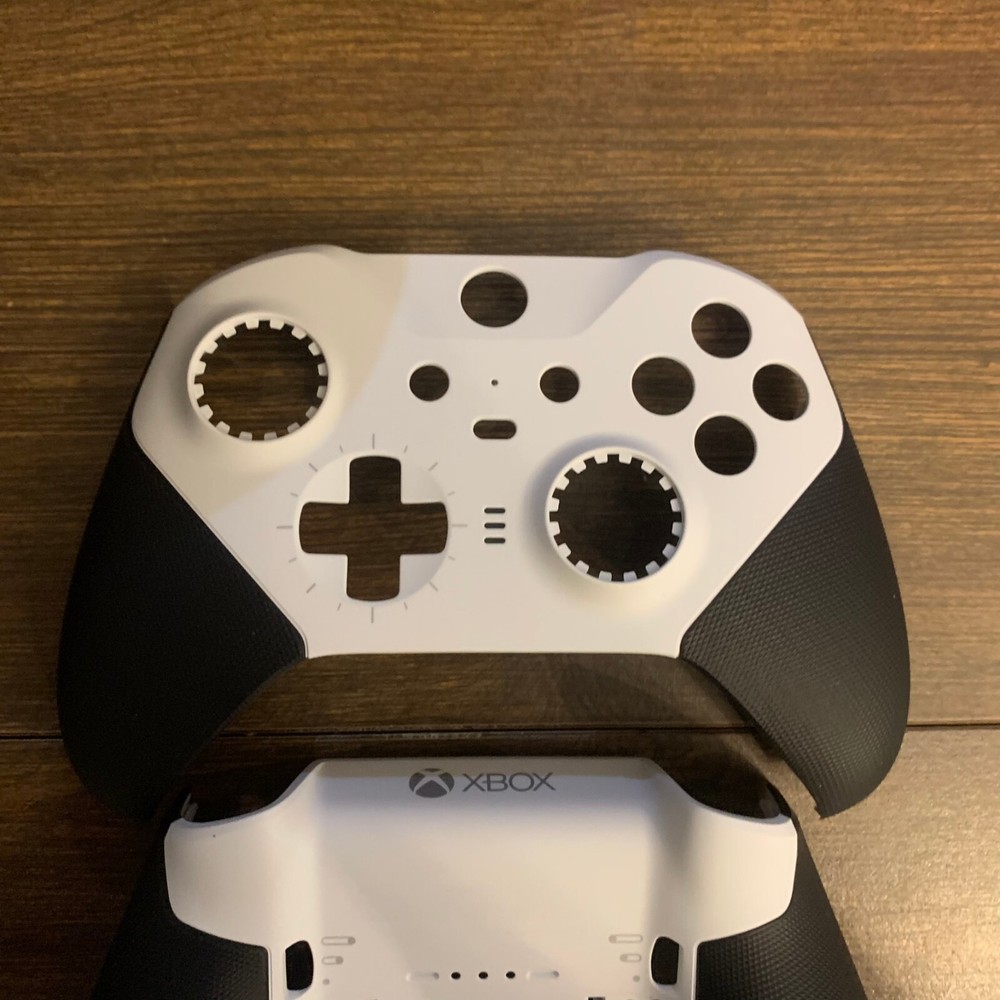Microsoft Xbox Elite Series 2 White Controller New Front Faceplate & Back Shell