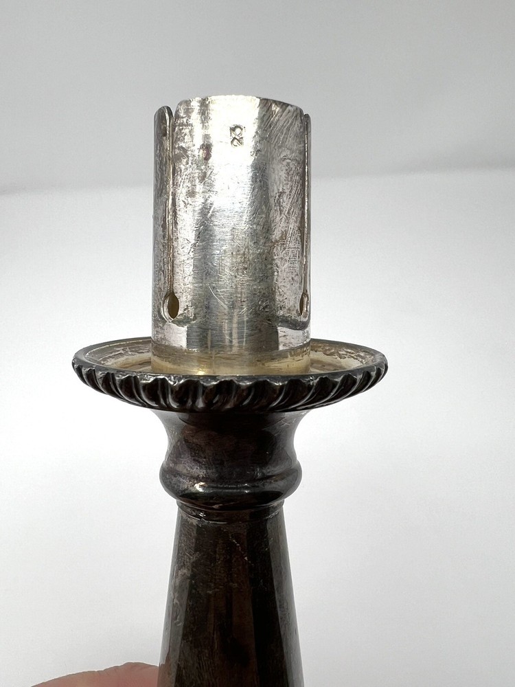 Antique Silver Plated Candlestick (parts)