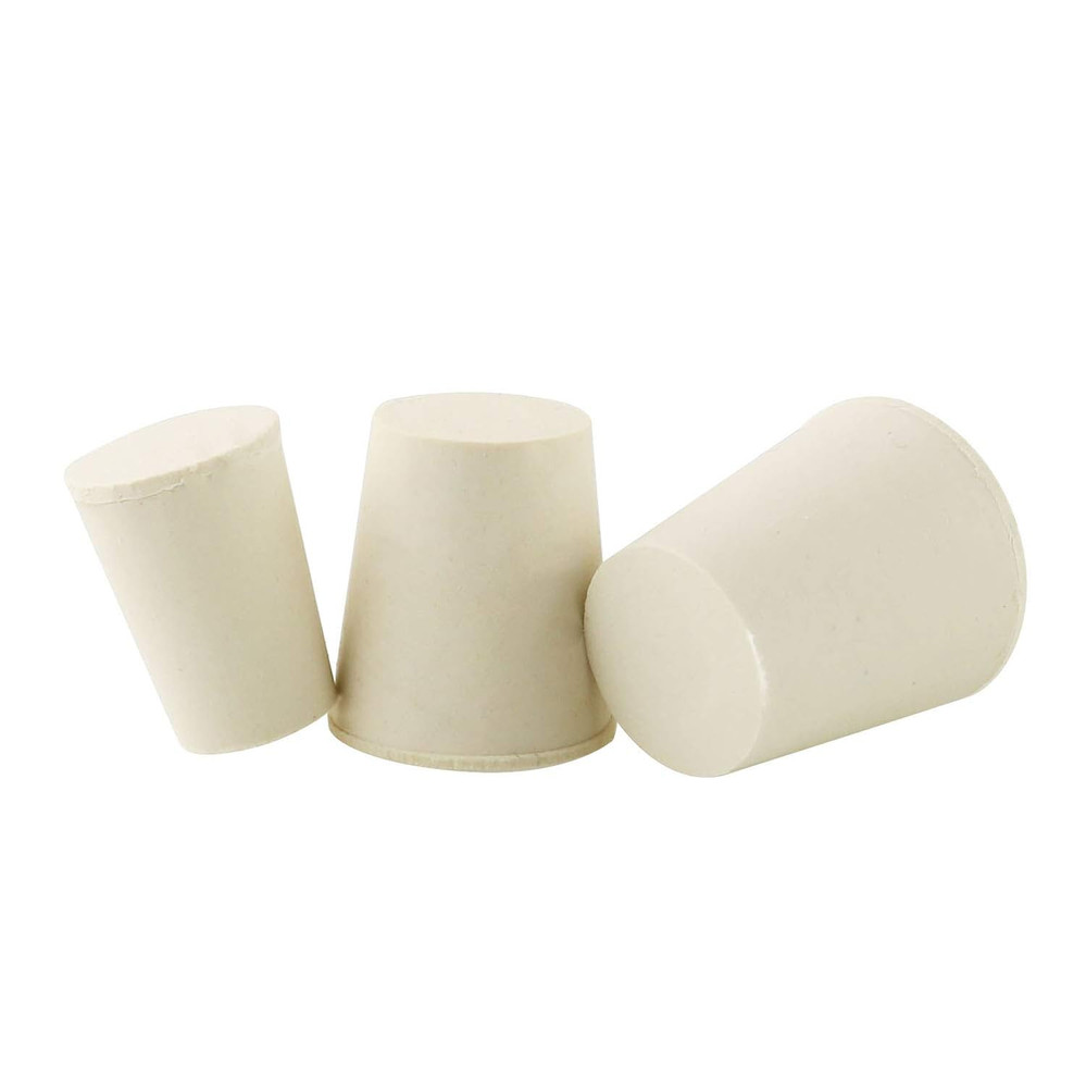 Lab Rubber Plug 26PCS 000# - 8# Sizes Tapered White Solid Rubber Stoppers 11 ...