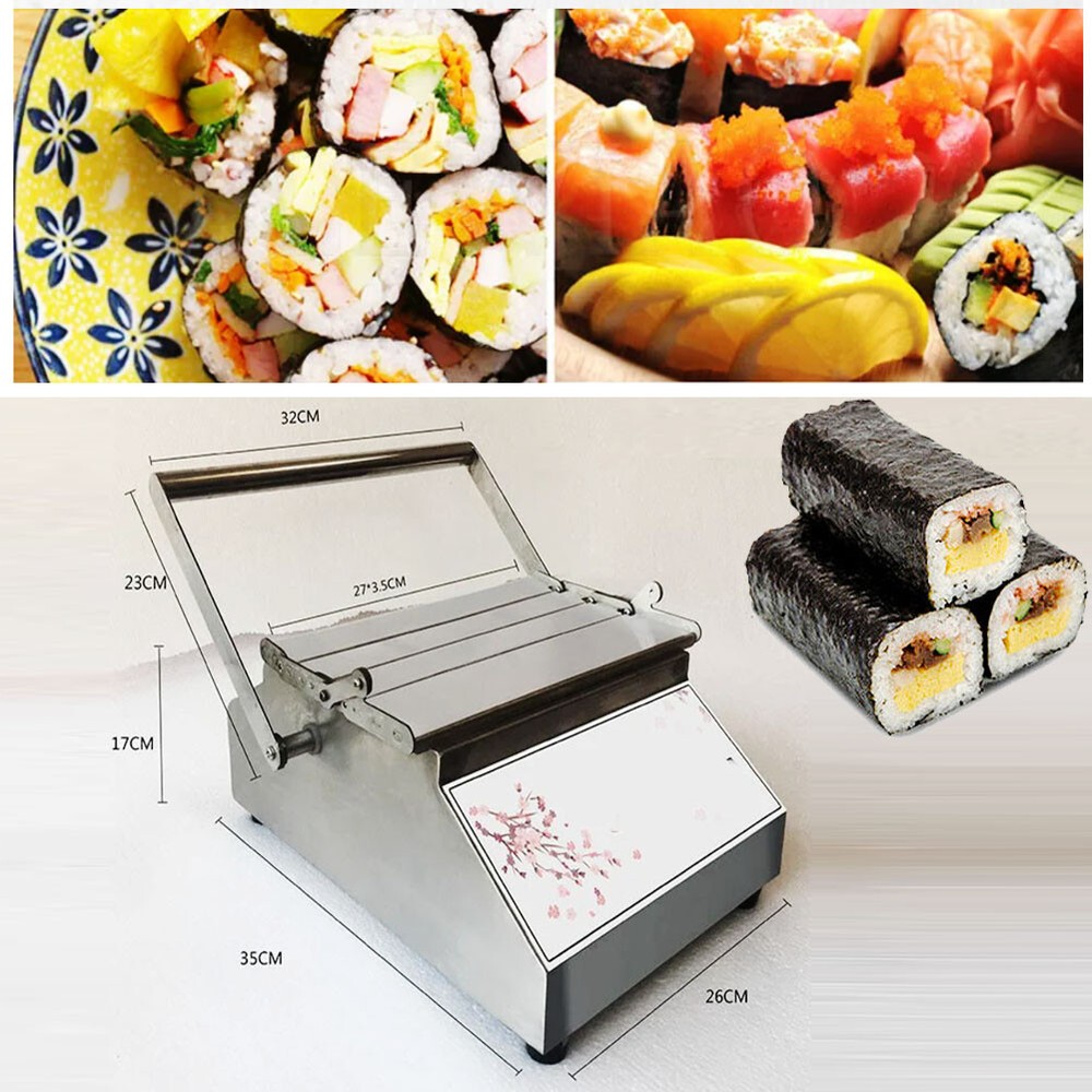 Sushi Roll Making Machine Tabletop Sushi Forming Roller Maker Round/Square New