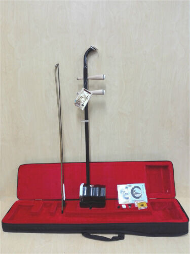 Erhu, Chinese 2-stringed Fiddle, Solid Timber Body,Neck+ Foam Case, Extra String
