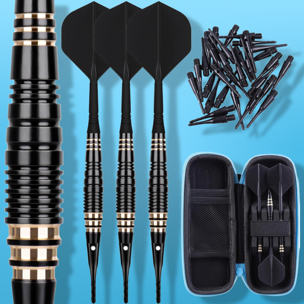 Professional Soft Tip Darts Set 18g with 30 Extra Tips and Gift Box