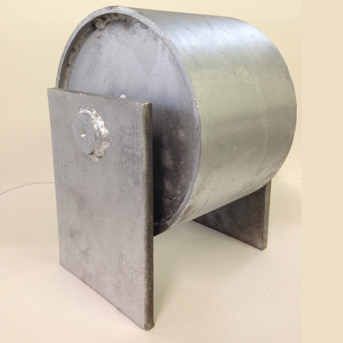 8" x 6" Assembled Ground Roller for Roll Off Containers