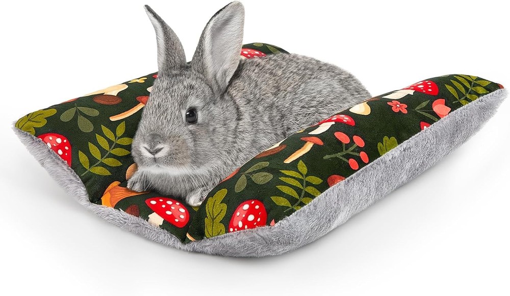Rabbit Bed 15"X14"Thickened and Soft Bunny Bed Washable Cuddle Cushion Plush ...