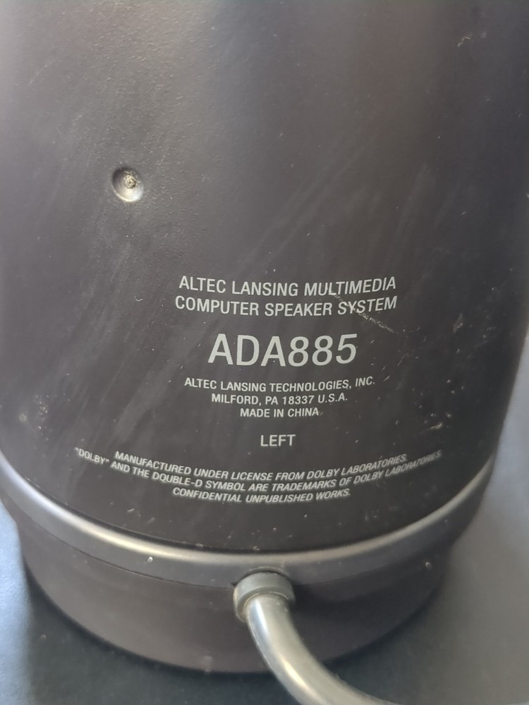 Altec Lansing ADA885 THX Computer Speaker System Dolby Digital Surround Tested