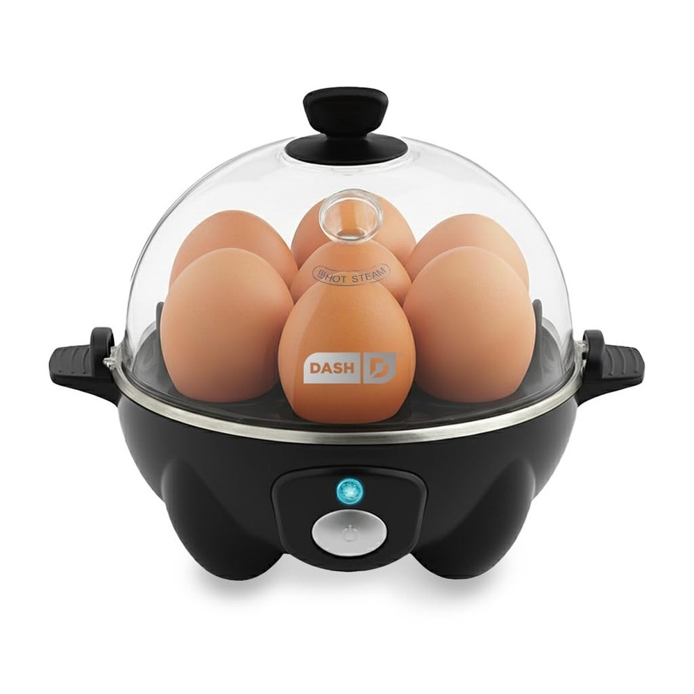 DASH Rapid Electric Egg Cooker 7 Egg Capacity, Hard Boiled Poached Scrambled Ome