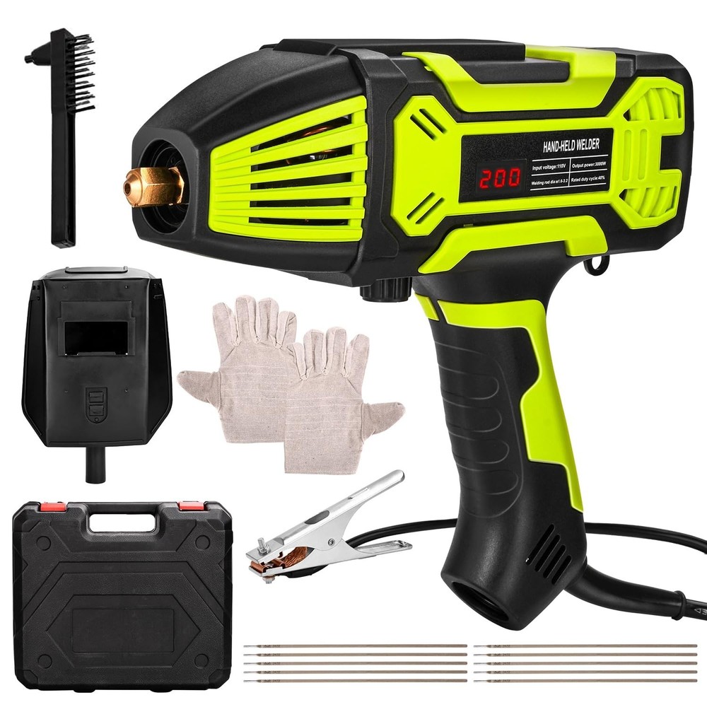 110V Portable Handheld Welding Machine, IGBT Inverter, 6 Variable Current Settin