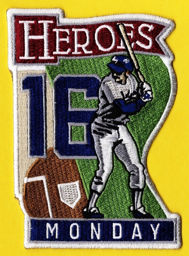 RICK MONDAY HEROES LA DODGERS AUTHENTIC MLB PATCH