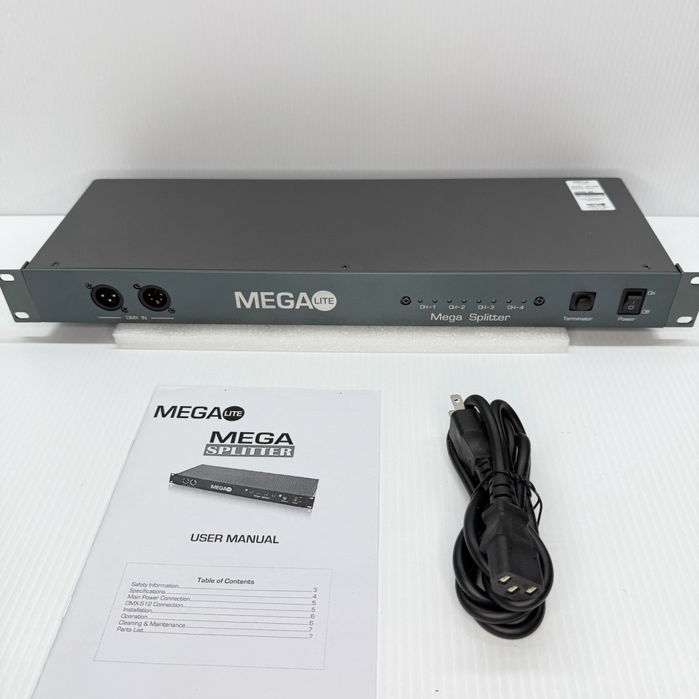 MEGA-LITE MC1060 Mega Splitter DMX Stage Lighting Control