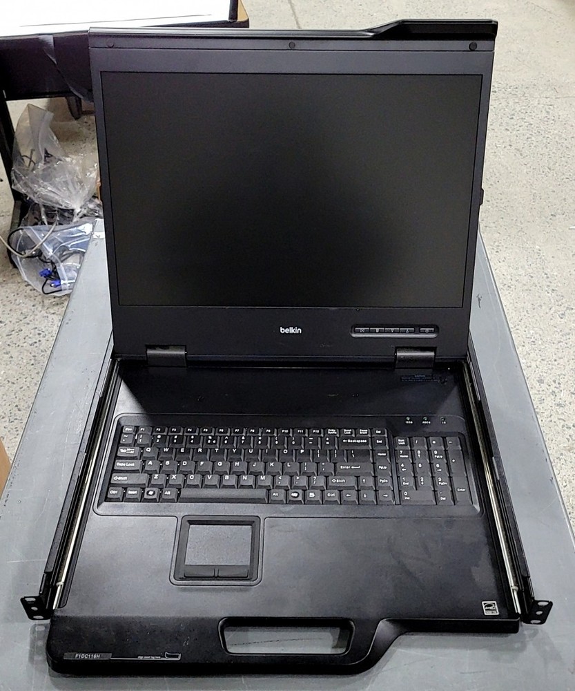 BELKIN f1dc116h LCD Rackmount 19" Widescreen SEE NOTES