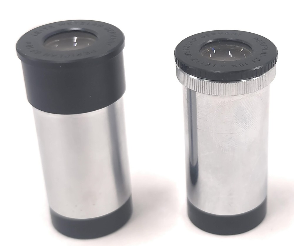 Leitz Wetzlar Microscope Eyepiece Oculars: Periplan 10x GF/Periplan 10x GF M