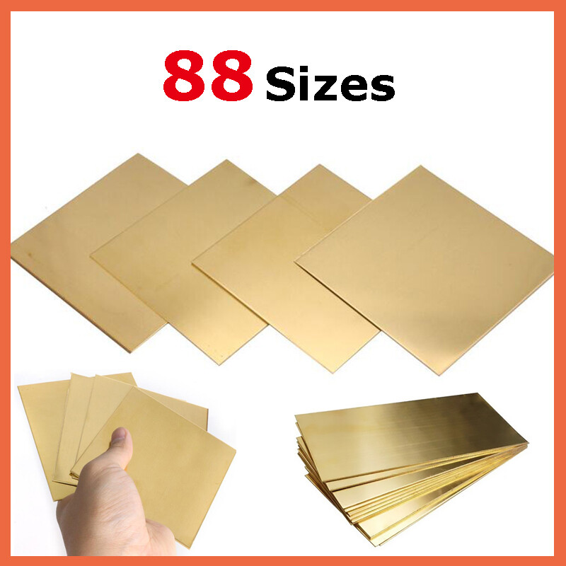 Brass Sheet Plate 0.5-6mm Guillotine Cut Sheet Various Multiple Sizes Available