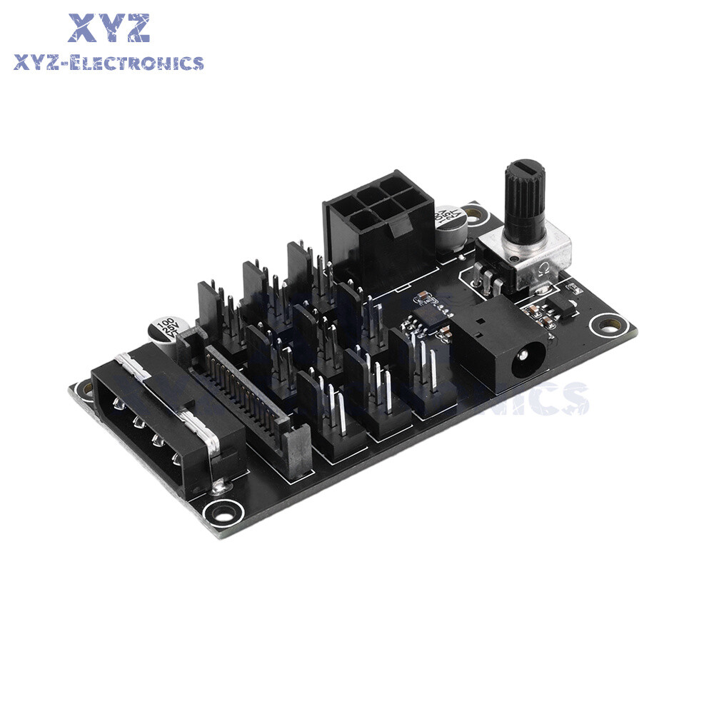 Computer Chassis PWM Violent Fan Speed Controller 9-Channel Fan Hub Controller