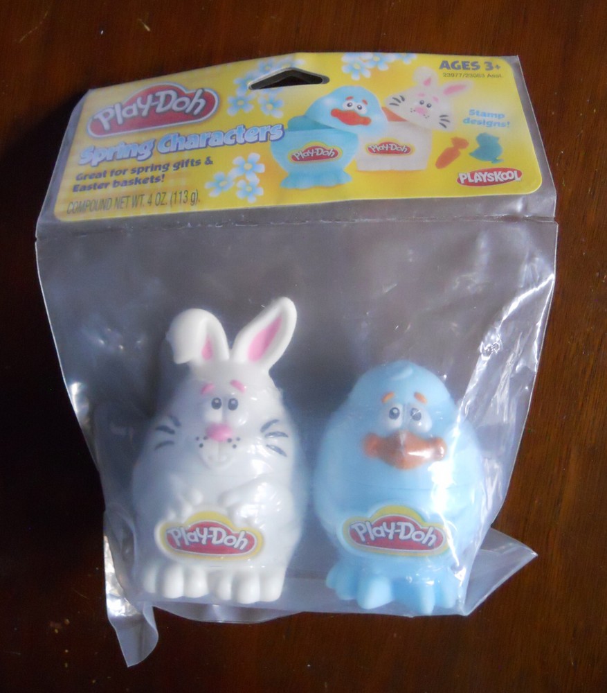 Play-Doh EASTER White BUNNY & BLUE BIRD Modeling Dough Spring Holiday Egg Hunt