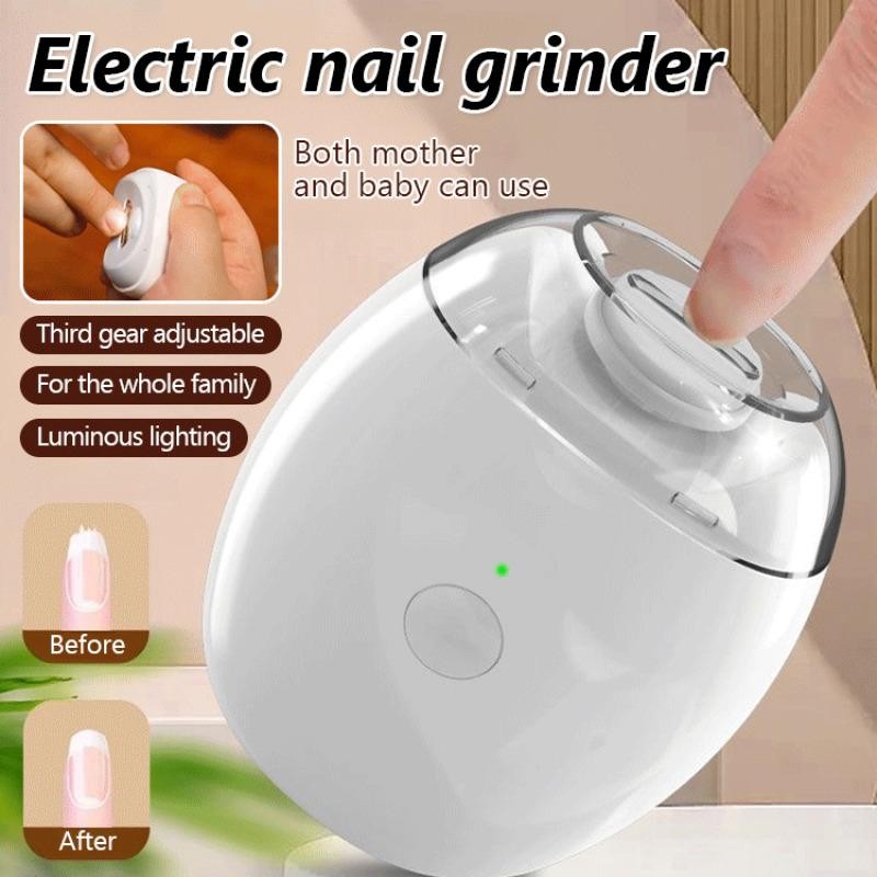 Luxury Electric Nail Clipper Pro Automatic Grinder Silent Type C Rechargeable