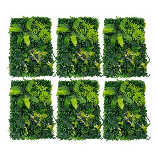 6PCS Greenery Walls, Artificial Greenery Wall, Artificial Grass Backdrop Wall~!