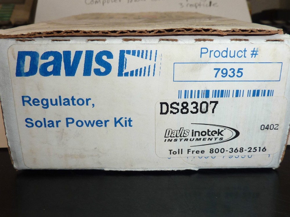 DAVIS Regulator For Solar Power Kit 07935 DS8307