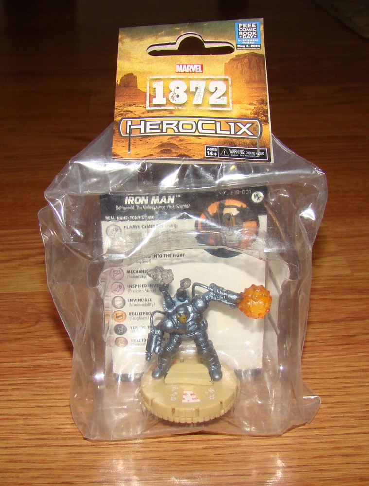 2x Sealed MARVEL 1872 HEROCLIX MINI 2” IRON MAN 2019