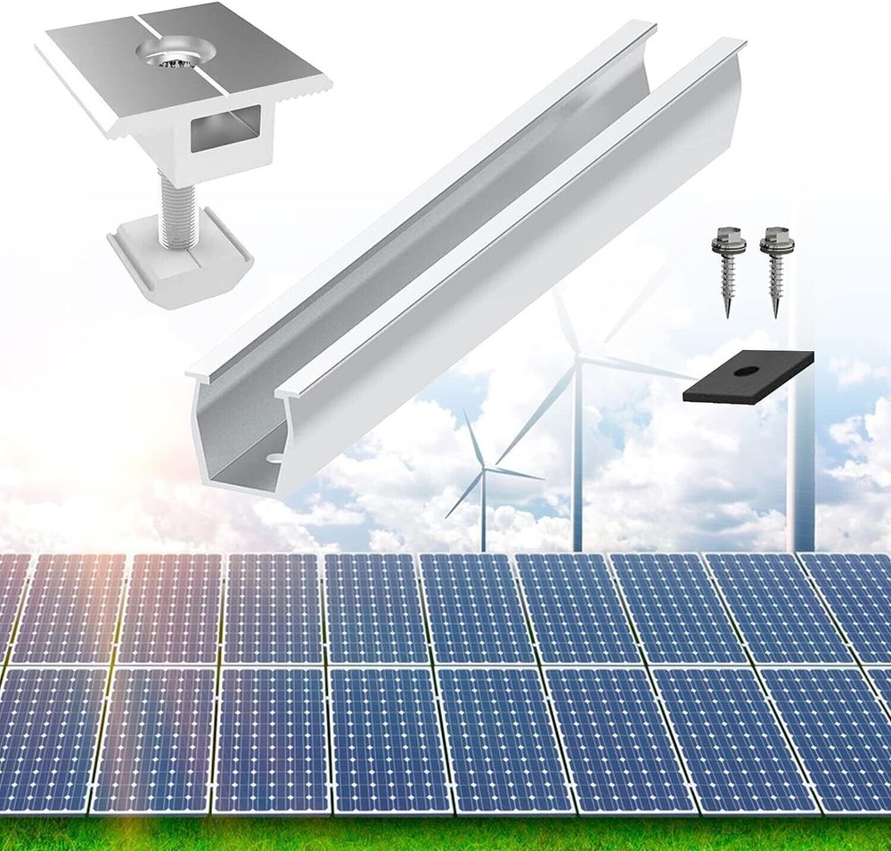 Roof Adjustable Solar Panel Mounting Brackets Kit System for 4PCS Solar Panels