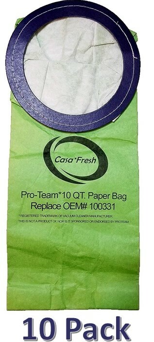 Replacement Proteam 100331 Vacuum Bag For 10 Qt. Backpack Vacuums - 10 / Pack