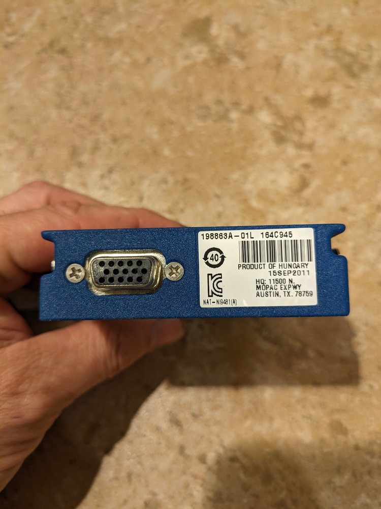 National Instruments NI 9481 cDAQ 4-Channel Electromechanical Relay Module