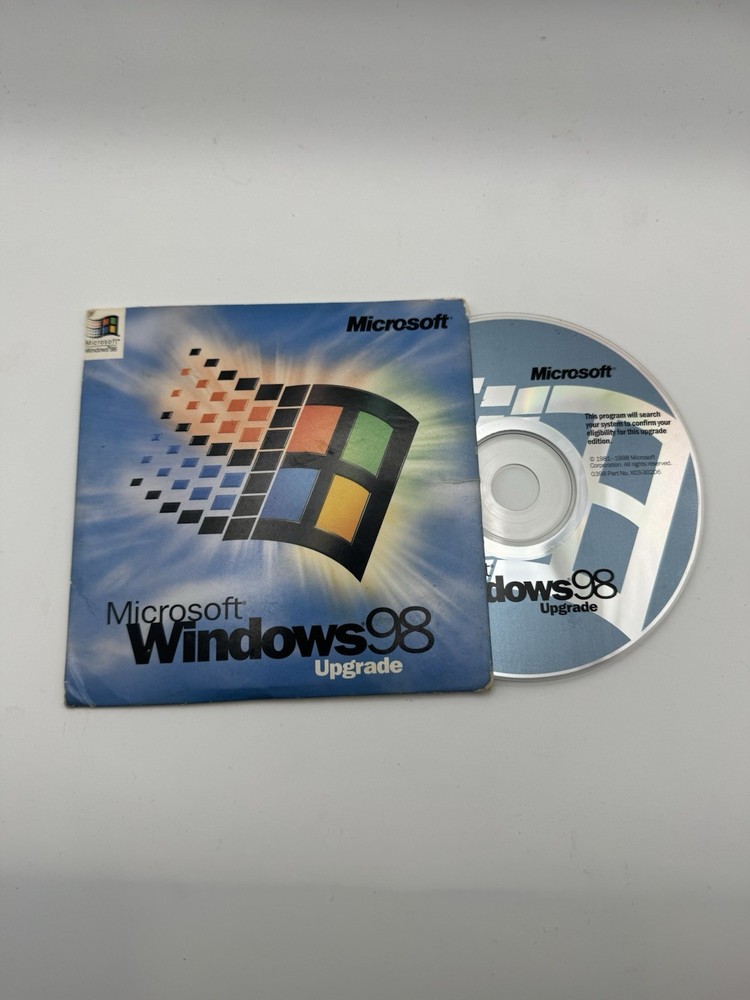 Windows 98 Upgrade CD w/ Product Code