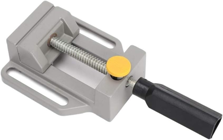 Aluminum Mini Vise Drill Press Clamp with Quick Release & Non-Slip Handle