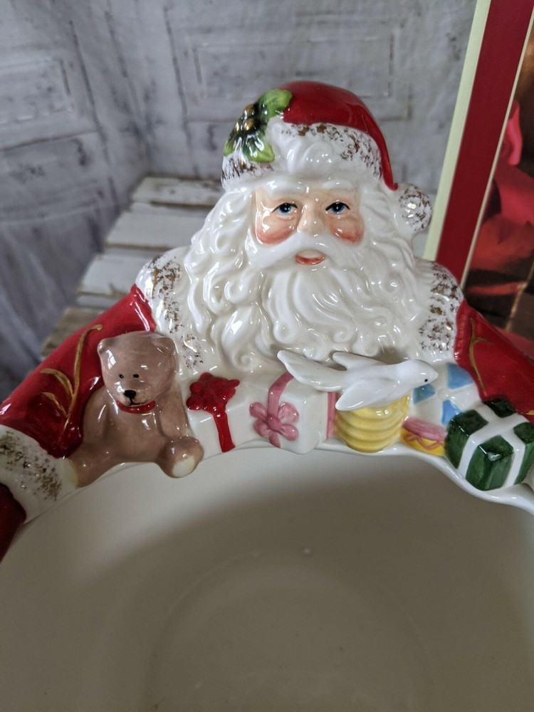 Spode Christmas tree Santa nut bowl
