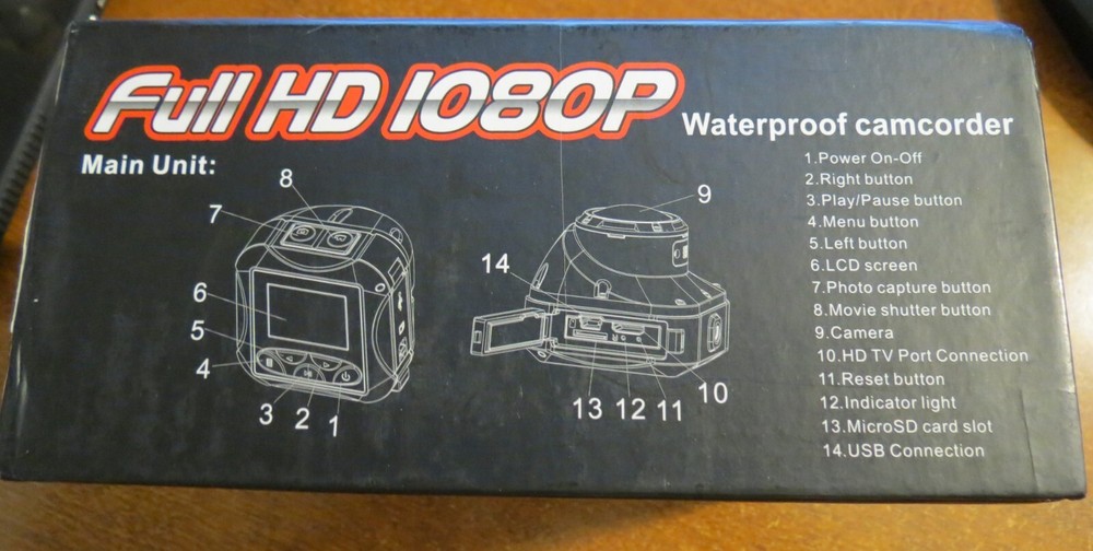 MAC50 Waterproof Camcorder Full 1080p NEW!