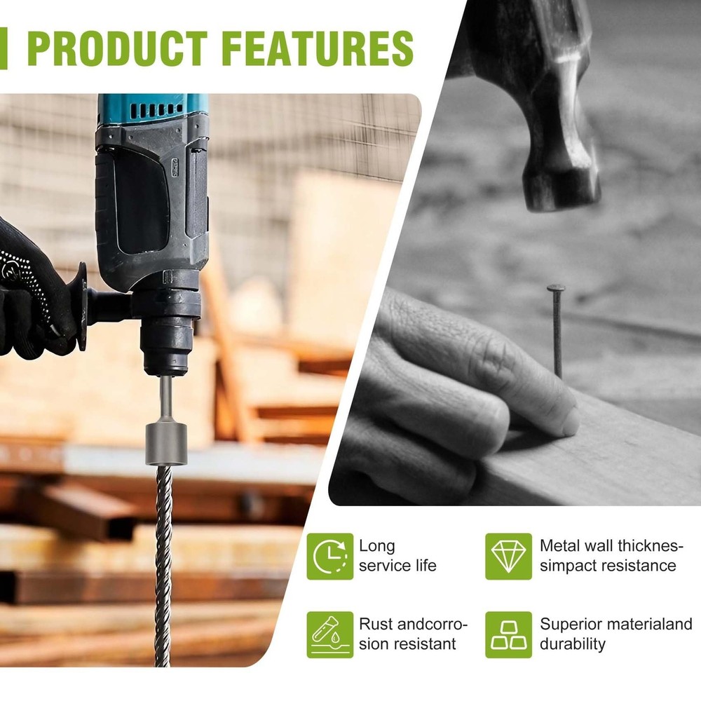 Werhoo SDS Max T-Post Driver and Hammer Drill Capability - The Ultimate Solut...