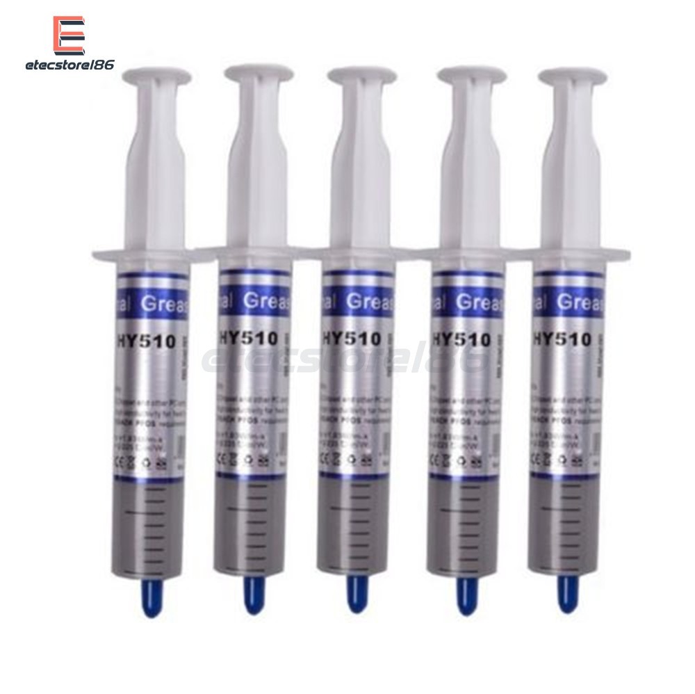 10PCS HY510 Grey Thermal Conductive Grease Paste For GPU CPU Chipset Cooling 30g