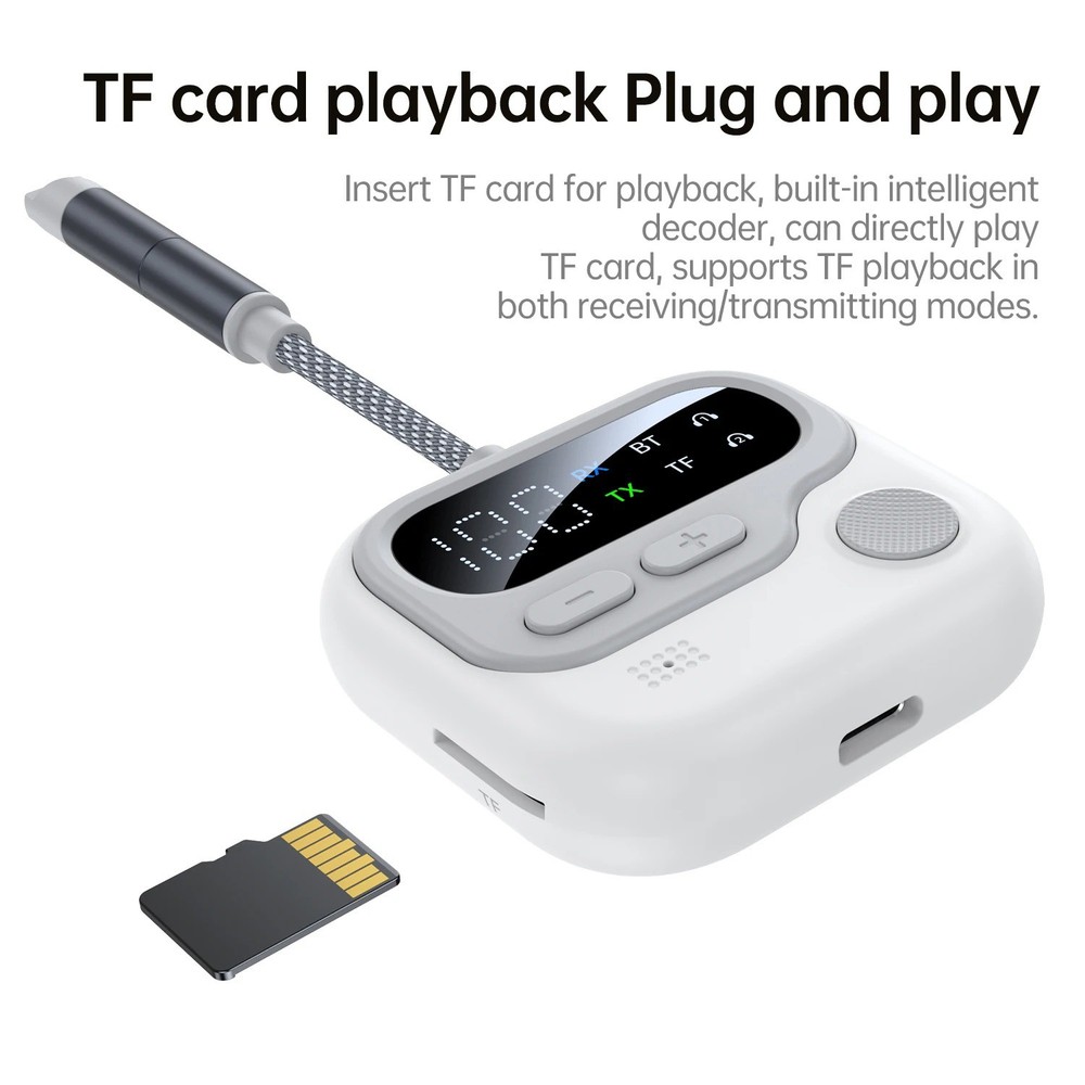 Premium Bluetooth 5.4 Receiver-Transmitter Compact, Stable, Connect Audio Gear