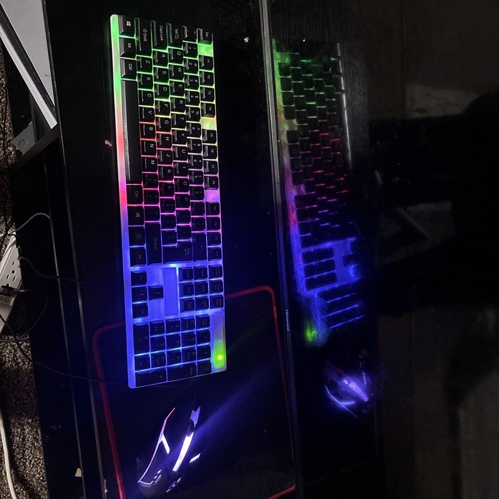 Full light Up Keyboard  And Mouse and Pad