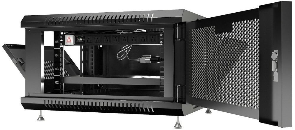 Server Rack 6U Wall Mount Cabinet Locking Networking Data Enclosure VENTED Door