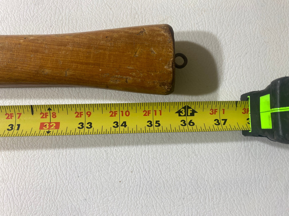 UNBRANDED - DOUBLE BIT AXE WTH ORIGINAL HANDLE "Marked 3 1/2 "