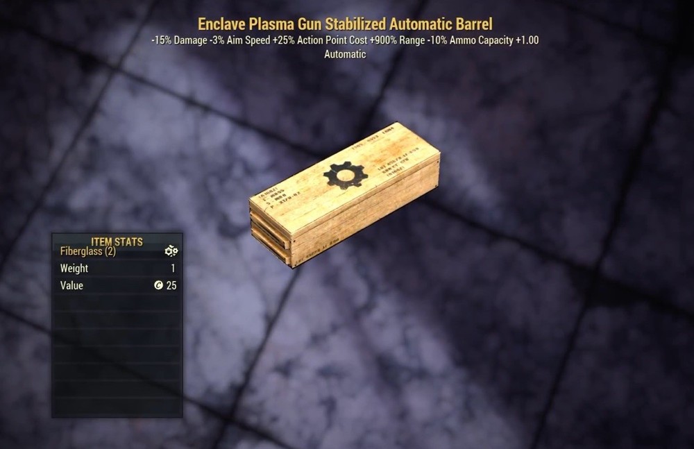 (Xbox) Enclave Plasma Gun Stabilized Automatic Barrel Box Mod