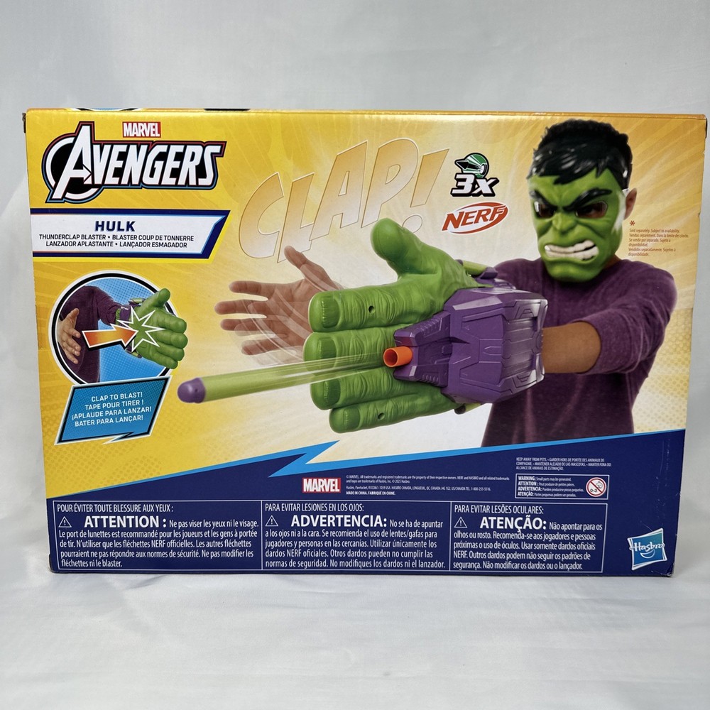 Marvel Avengers Nerf Hulk Thunderclap Blaster