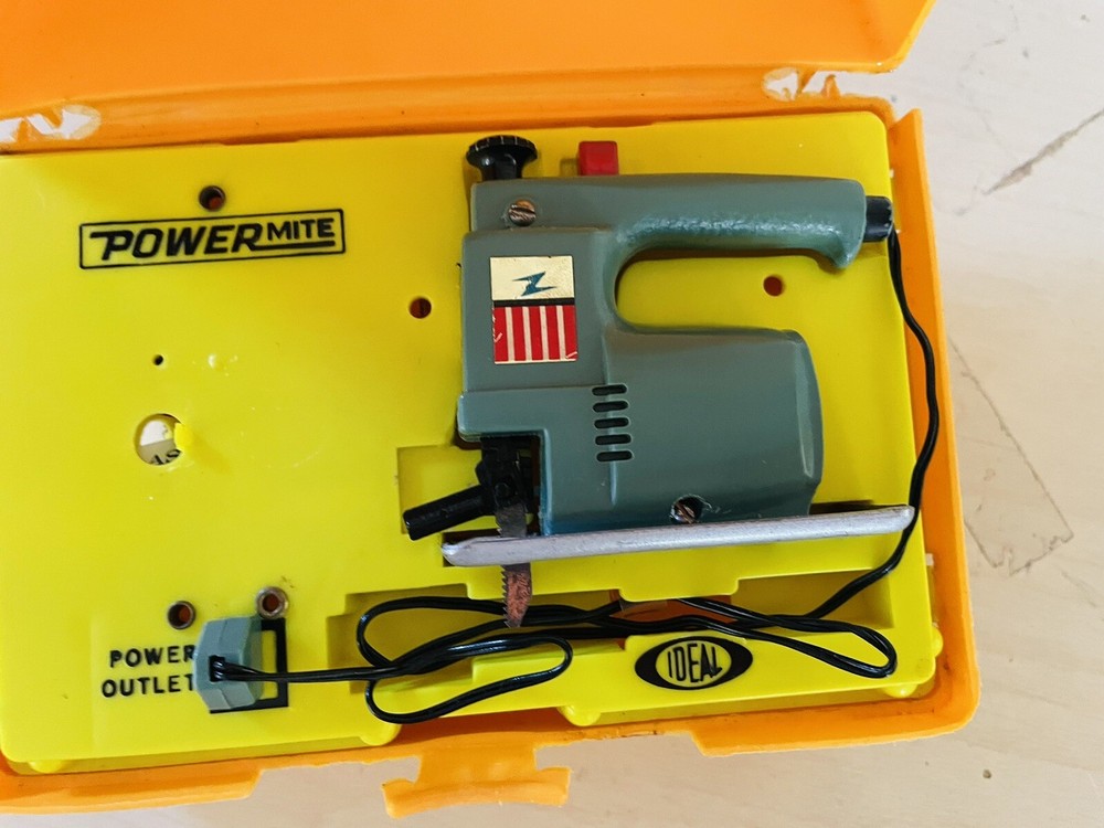Old Vintage IDEAL Powermite Buffer With Case Tool Toy
