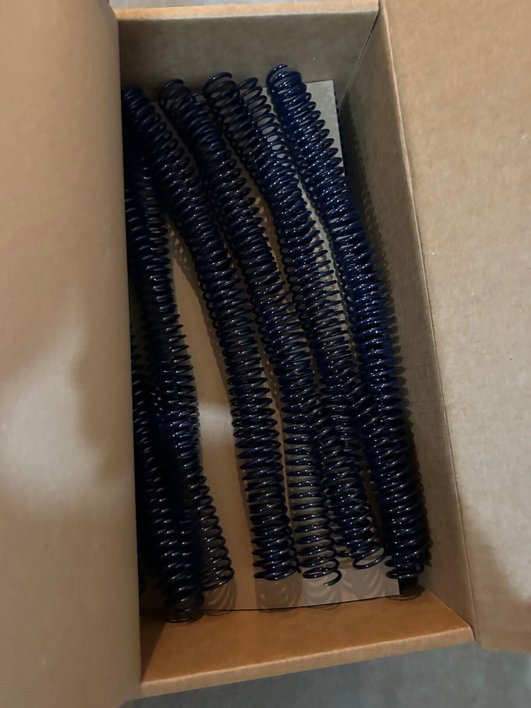 GBC Color Coil Binding Spines, 18 mm, Navy Blue, 100 Pack
