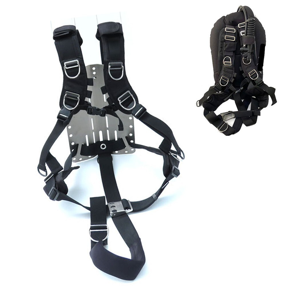 Diving Backmount Harness Set For Scuba Diving BCD Backplane Accessories New