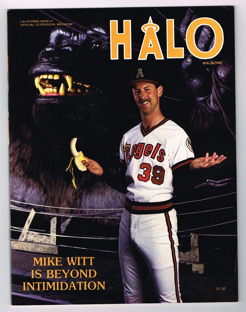 1987 California Angels vs Mariners MLB Baseball PROGRAM