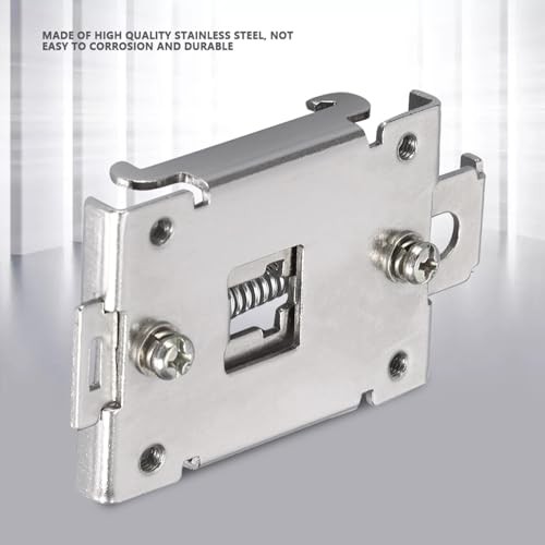 DIN Rail Mounting Bracket, 1.4in DIN Rail Mount Adapter, Single Phase Solid