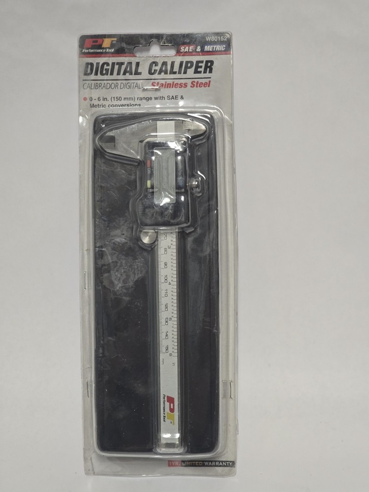PERFORMANCE TOOL DIGITAL CALIPER 0-6" (150MM)