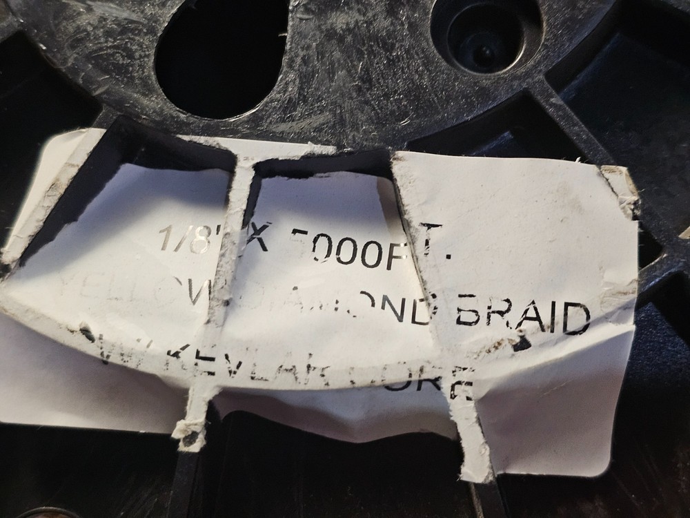 Polyester Stringline Cord with Kevlar Core 5000 foot Spool 1/8″ Diamond Braid