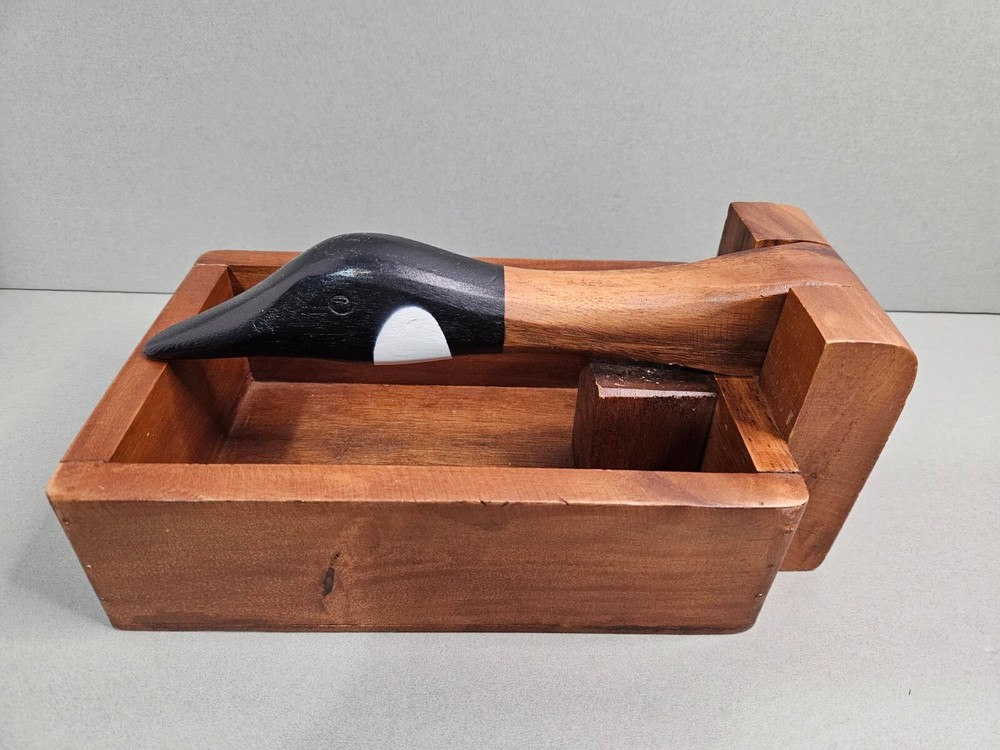 Wooden Duck Nutcracker  10"x6"x3"