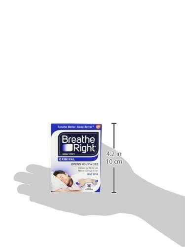 4 Pack Breathe Right, ORIGINAL Nasal Strips 30 LARGE TAN Strips