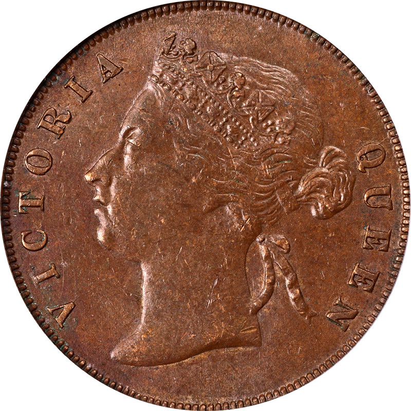 Straits Settlements 1900 Cent ICG MS61BN KM#16