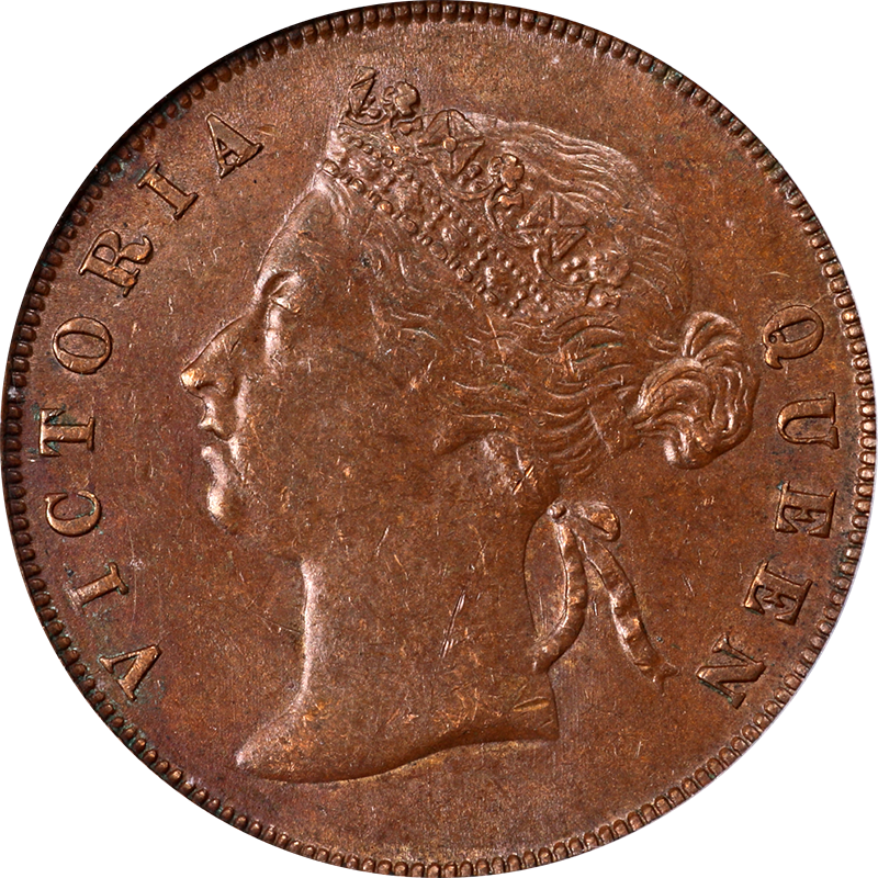 Straits Settlements 1900 Cent ICG MS61BN KM#16
